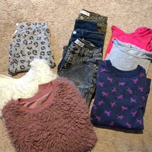 Lot of girls 10/12 clothing. 9 pieces total.